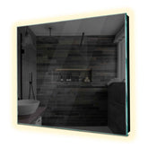 Miroir LED Carré | Sans Boutons Tactiles | Lumière blanche neutre - Reyze Série Ambient Modèle 1