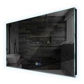 Miroir LED Horizontal | boutons tactiles | Fonction Anti-Buée | Lumière blanche froide - Reyze Série Ambient Modèle 1