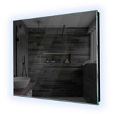 Miroir LED Carré | Sans Boutons Tactiles | Lumière blanche froide - Reyze Série Ambient Modèle 1