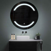 Miroir LED Rond | Bouton Tactile | Lumière blanche froide - Reyze Série Salono Modèle 4