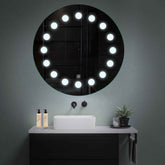 Miroir LED Rond | Bouton Tactile | Lumière blanche froide - Reyze Série Salono Modèle 6