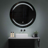 Miroir LED Rond | Bouton Tactile | Lumière blanche froide - Reyze Série Salono Modèle 7