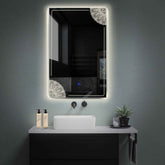 Miroir LED Vertical | Bouton Tactile | Lumière blanche neutre - Reyze Série Good Vibes Modèle 7