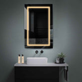 Miroir LED Vertical | Sans Boutons Tactiles | Lumière Blanche Chaude - Reyze Série Salono Modèle 1