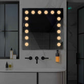 Miroir LED Carré | Sans Boutons Tactiles | Lumière Blanche Chaude - Reyze Série Salono Modèle 6