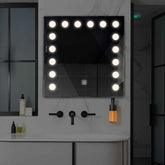Miroir LED Carré | Bouton Tactile | Lumière blanche neutre - Reyze Série Salono Modèle 6