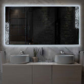 Miroir LED Horizontal | Sans Boutons Tactiles | Lumière blanche froide - Reyze Série Good Vibes Modèle 4