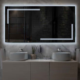 Miroir LED Horizontal | Sans Boutons Tactiles | Lumière blanche froide - Reyze Série Minimal Modèle 2