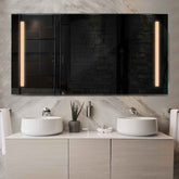 Miroir LED Horizontal | Sans Boutons Tactiles | Lumière Blanche Chaude - Reyze Série Salono Modèle 5