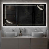 Miroir LED Horizontal | Sans Boutons Tactiles | Lumière blanche neutre - Reyze Série Good Vibes Modèle 2