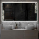 Miroir LED Horizontal | Sans Boutons Tactiles | Lumière blanche neutre - Reyze Série Good Vibes Modèle 4