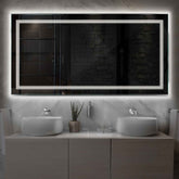 Miroir LED Horizontal | Sans Boutons Tactiles | Lumière blanche neutre - Reyze Série Minimal Modèle 1