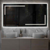 Miroir LED Horizontal | Sans Boutons Tactiles | Lumière blanche neutre - Reyze Série Minimal Modèle 2