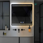 Miroir LED Carré | boutons tactiles | Fonction Anti-Buée | Température de couleur réglable - Reyze Série Minimal Modèle 6