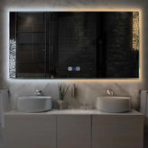 Miroir LED Horizontal | boutons tactiles | Fonction Anti-Buée | Température de couleur réglable - Reyze Série Good Vibes Modèle 4