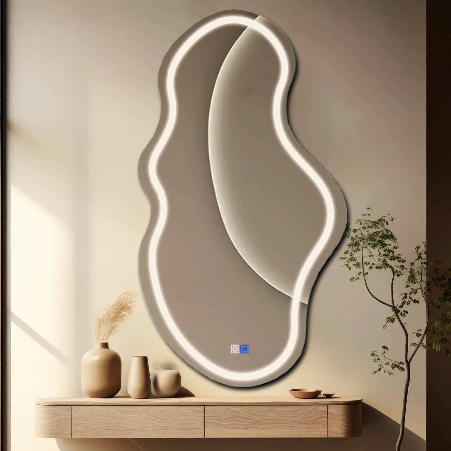 Miroir LED Asymétrique v3 - Collection Reyze Salono