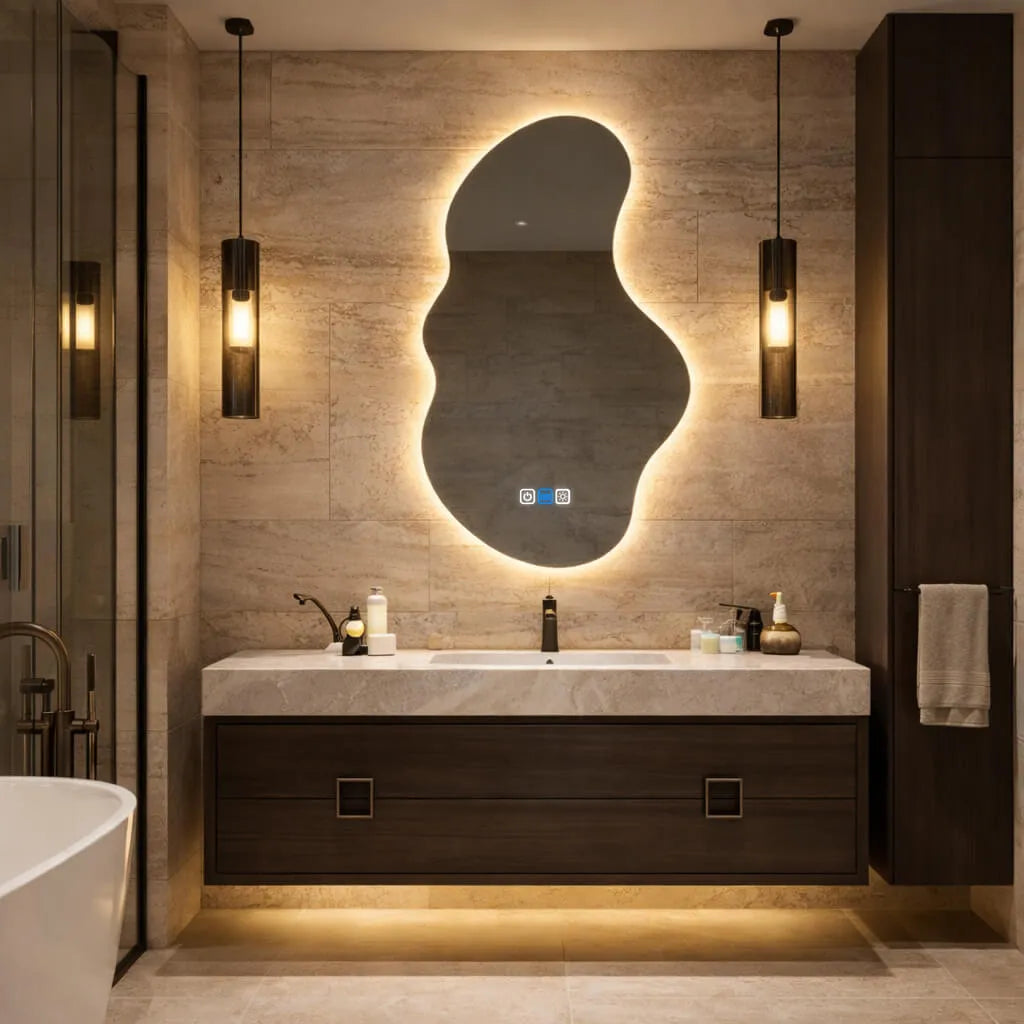 Miroir LED Asymétrique v3 - Collection Reyze Ambient