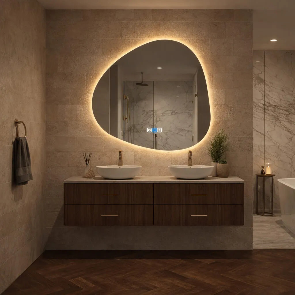 Miroir LED Asymétrique v1 - Collection Reyze Ambient
