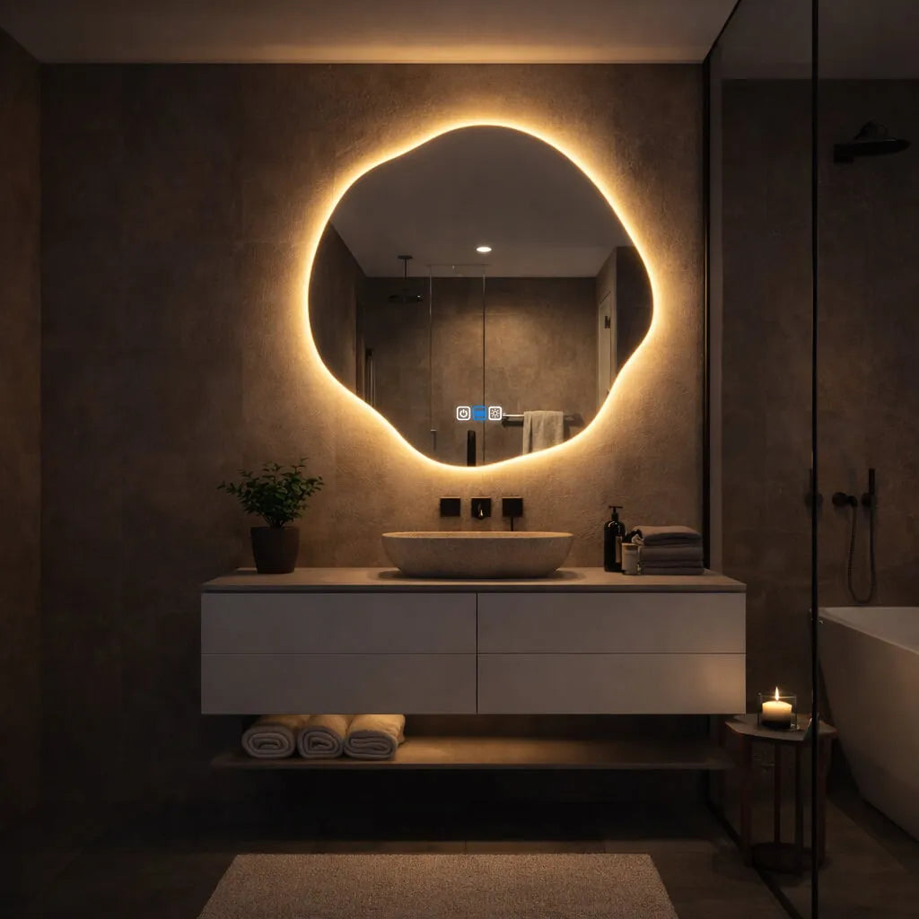 Miroir LED Asymétrique v5 - Collection Reyze Ambient