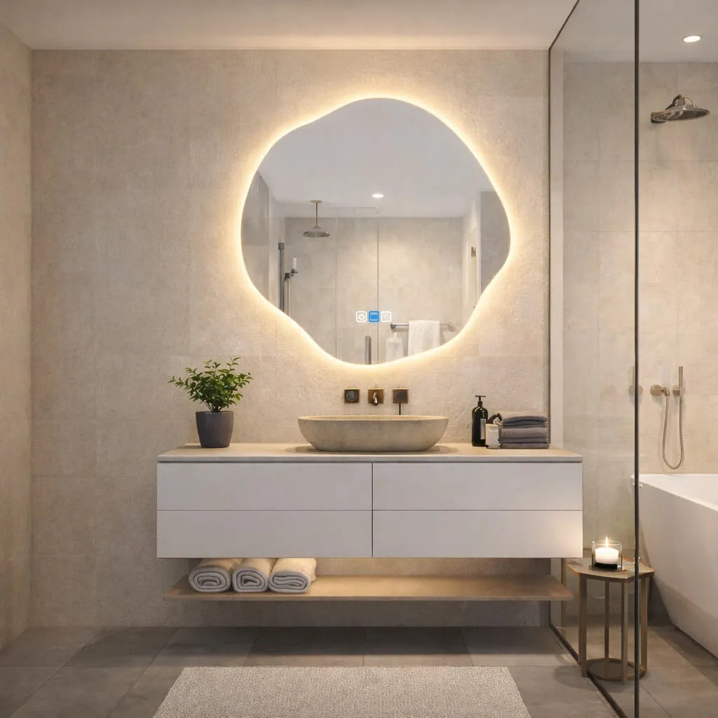 Miroir LED Asymétrique v5 - Collection Reyze Ambient