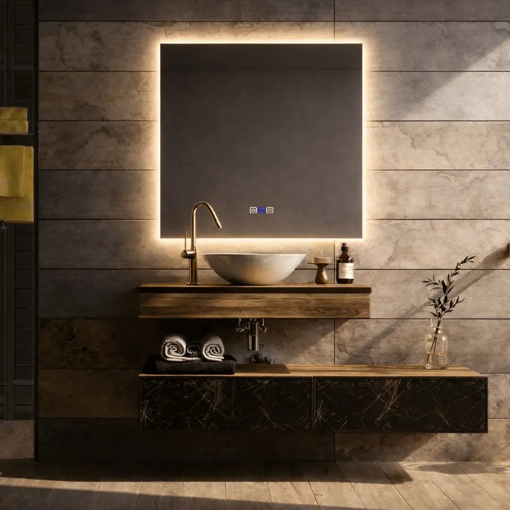 Miroir LED Carré - Collection Reyze Ambient
