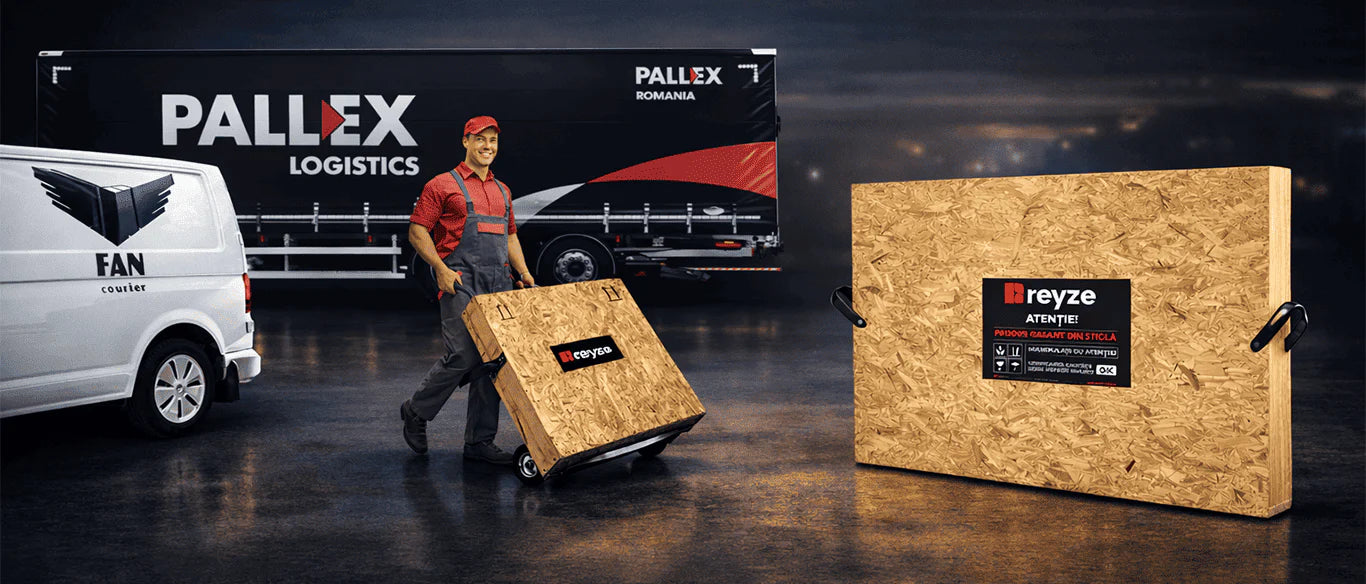 Emballage premium Reyze en caisse de bois