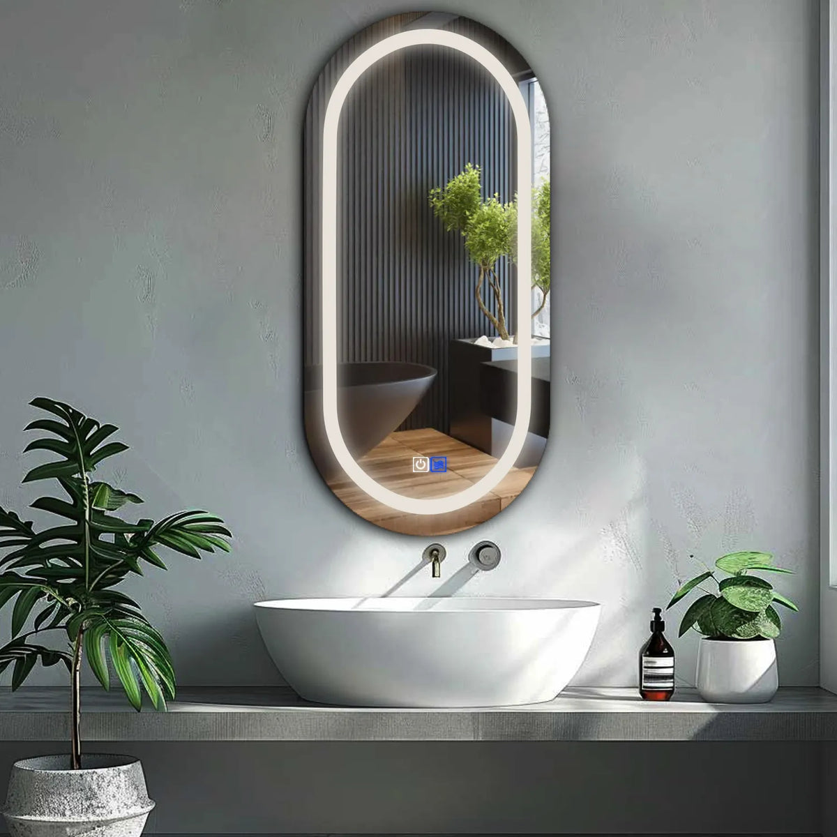 Miroir LED Ovale - Collection Reyze Salono